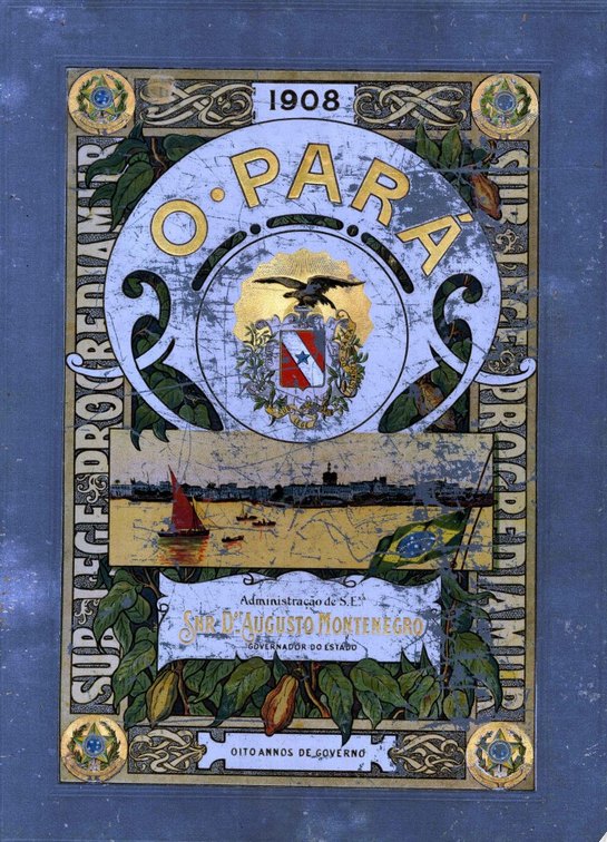 Capa de Album do Estado do Pará : mandado organisar por S. Ex. o Snr. Dr. Augusto Montenegro, governador do Estado: oito annos do governo (1901 a 1909)