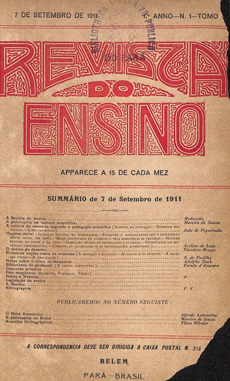 Capa de Revista do Ensino