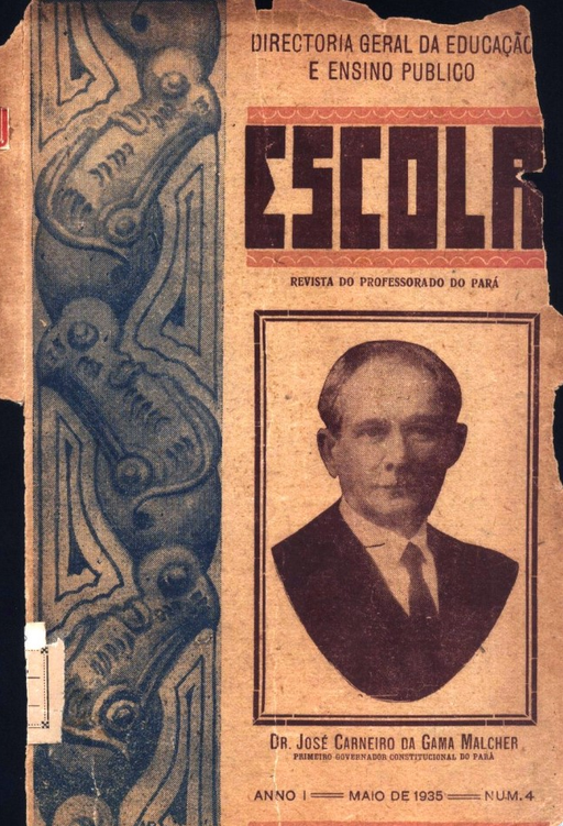 Capa de Escola: revista do professorado do Para