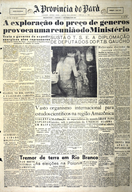 Capa de A Província do Pará