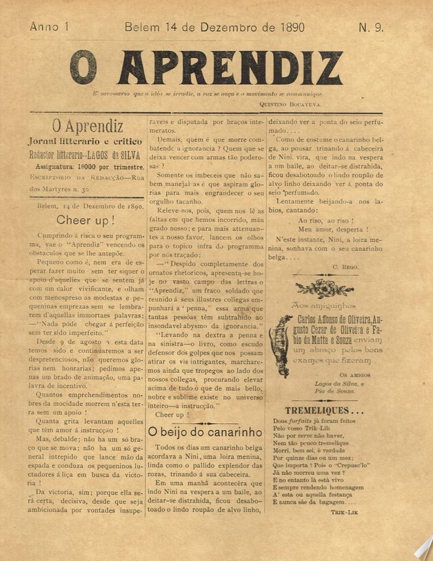 Capa de O Aprendiz