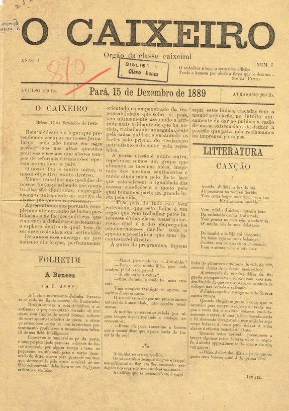 Capa de O Caixeiro