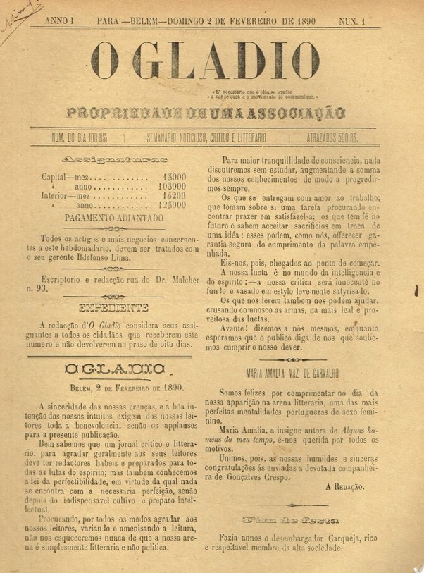 Capa de O Gladio