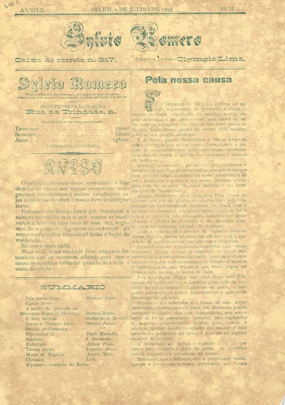 Capa de Silvio Romero