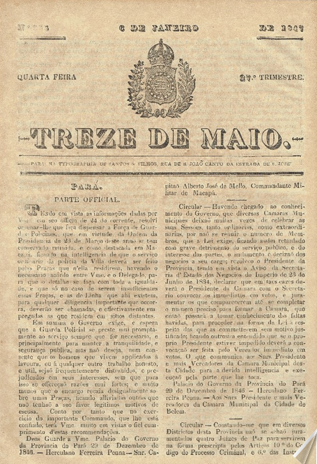 Capa de Treze de maio