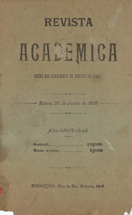 Capa de Revista Acadêmica