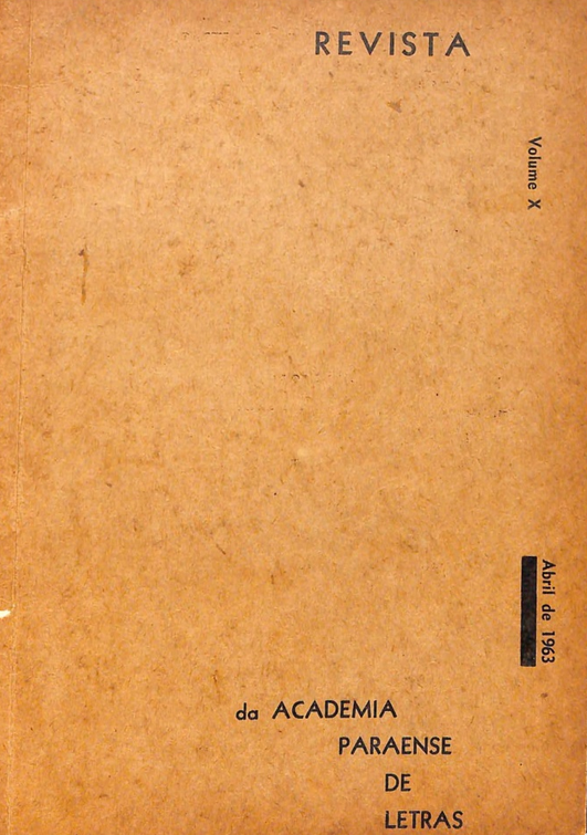 Capa de Revista da Academia Paraense de Letras
