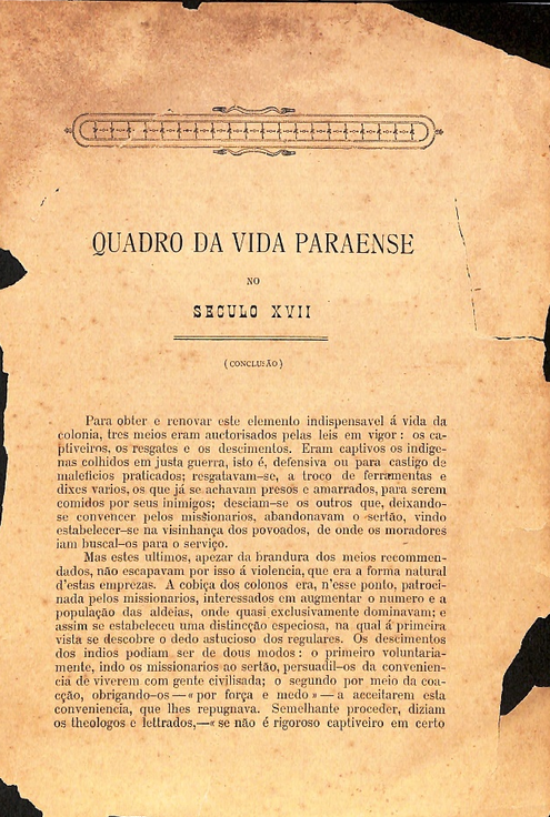 Capa de Revista da Sociedade de Estudos Paraenses