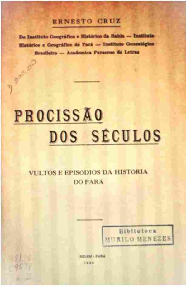 Imagem - Folha de rosto da obra “Procissão dos Séculos”.